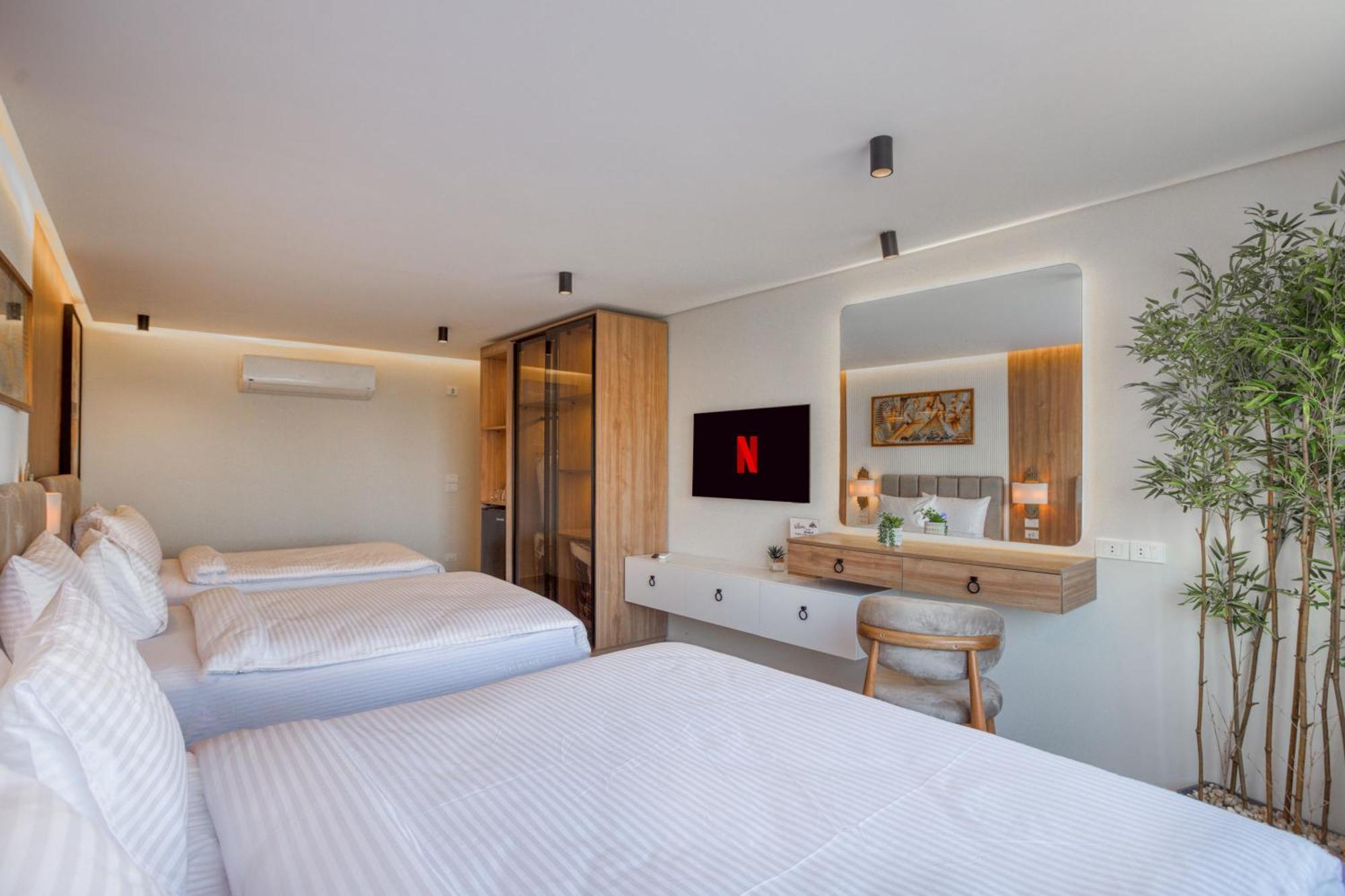 Galaxy Pyramids View Inn Kafret el-Gabal Exterior foto