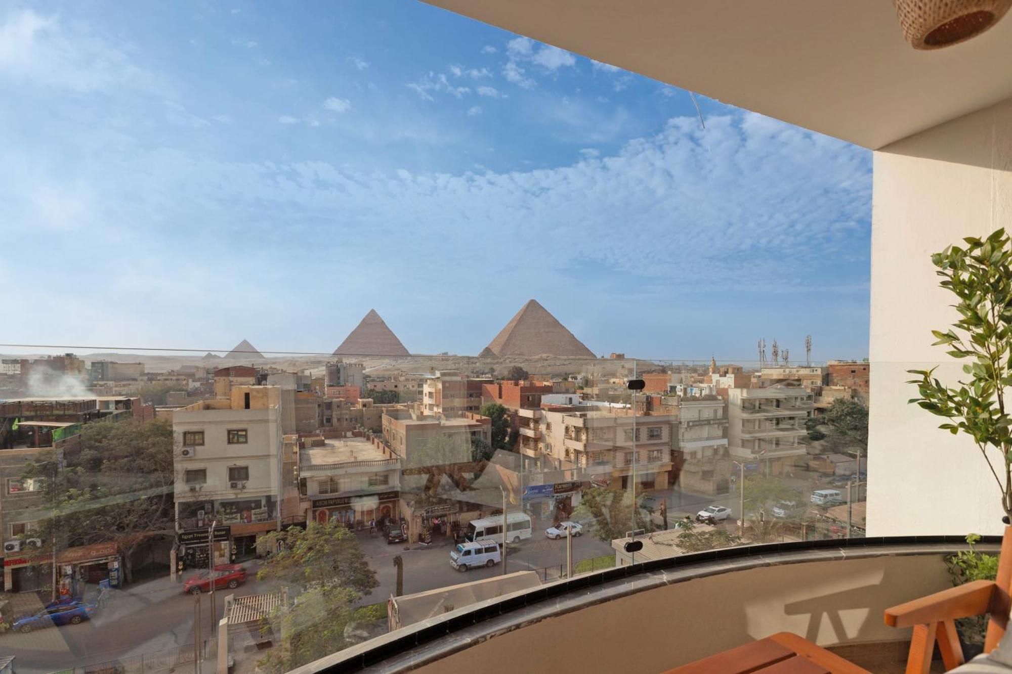 Galaxy Pyramids View Inn Kafret el-Gabal Exterior foto